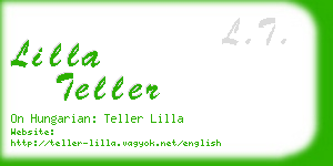 lilla teller business card